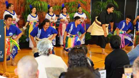 University of Auckland Tongan students performing