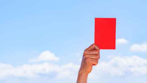red card istock