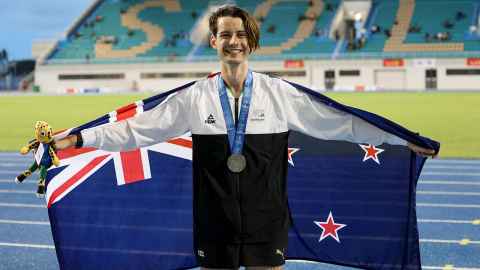 Music and law student Jack Paine won gold and silver at the 2023 Pacific Games.
