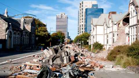 Christchurch quake site 2011