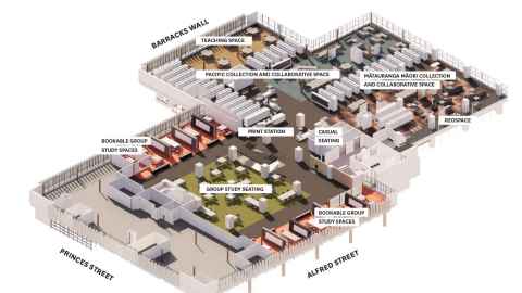 General Library Level 1 floor plan.