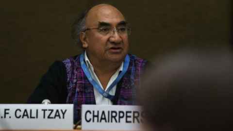 The UN Special Rapporteur on the Rights of Indigenous Peoples, Francisco Calí Tzay.