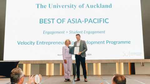 Circle of Excellence Awards Presentation: The University of Auckland, Best of Asia-Pacific, Engagement, Student Engagement, Velocity Entrepreneurship Development Programme