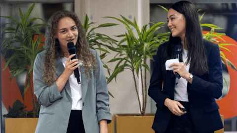 Cyclemate co-founder Rebecca Clapp and Amanda Rauner