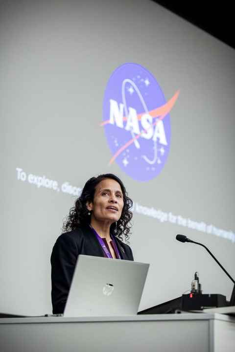NASA engineer Vandi Verma during her visit to the University of Auckland.