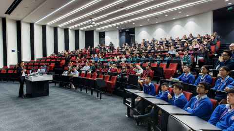 Vandi Verma spoke to high-school students about her  role as the driver of NASA’s Mars rover