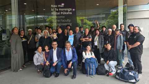 Community members of a local iwi from Whareponga Valley travelled to the University for a series of educational workshops.