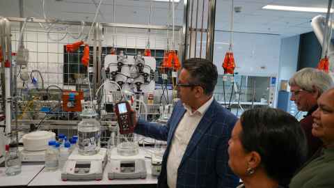 Professor Saeid Baroutian says turning waste into a resource like biofertiliser can minimise environmental impact and support self-sufficiency.