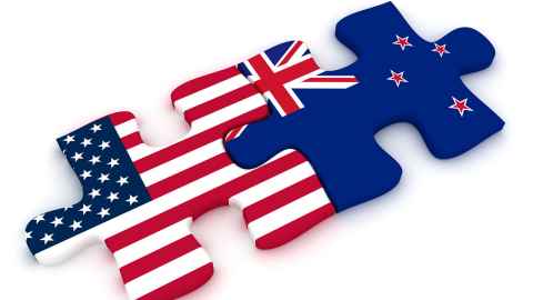 us nz flag istock