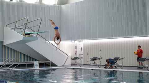 Commonwealth diver and student Frazer Tavener 