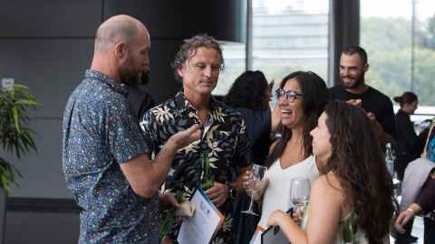 After the ceremony, winners and nominees mingled over canapes and drinks.