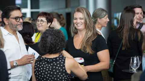 Kaimahi socialised and caught up with their colleagues during the evening.