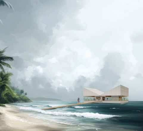 Lalitpat Chomchoei's Moana is a forward-looking symbol of adaptability and survival in the face of rising sea levels
