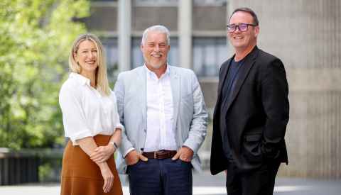 Professor Merryn Tawhai, Peter Gibson and Professor Justin O’Sullivan.