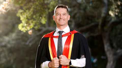 PhD graduate Dr Sam Mackay 