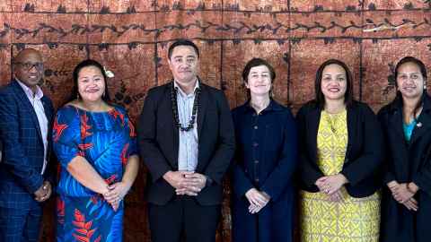 Images of Representatives from University of Auckland, Sāmoa Public Service Commission and Education New Zealand.