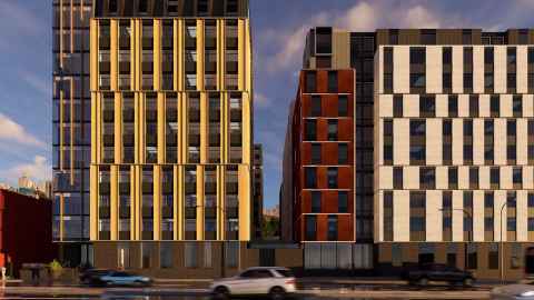 A conceptual image of the new student accommodation on Stanley Street.