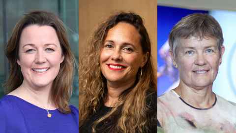 University of Auckland researchers Dr Janine Swail, Dr Kiri Dell and Professor Chris Woods.