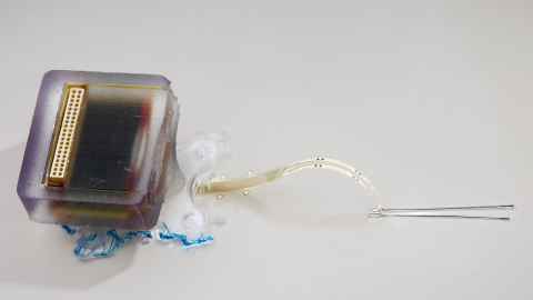 The implantable electronic device used in the study.