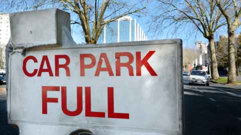 Sign of carpark full