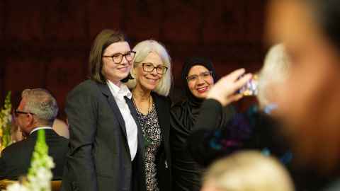 The Vice-Chancellor celebrating with recipients at the VC's Recognition Dinner. The Vice-Chancellor celebrating with recipients at the VC's Recognition Dinner.