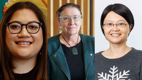 From left: Nalei Taufa, Jen Rogers and Hui Hui Phua.