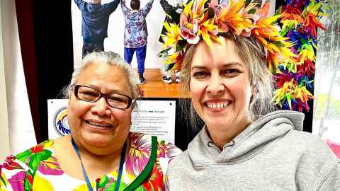 Image of Jogena Lafo'ou and Dr Christina Buchanan.