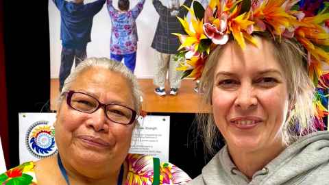 Image of Aloese Lefono and Dr Christina Buchanan.
