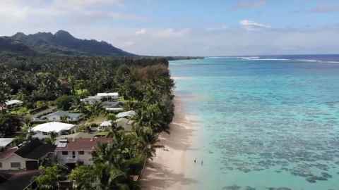 Image of coast where Vaima'anga village is located.