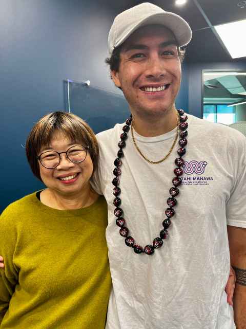 Image of Dr Diana Siew and Kalani Fruean