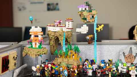 Lego model of floating islands.