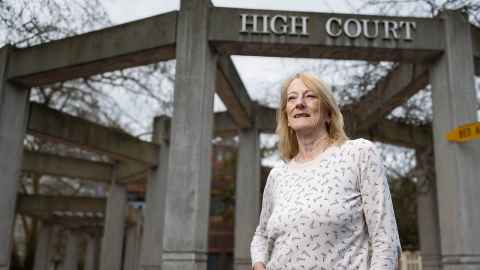 SallyAnn Harbison outside High Court
