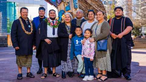 Image of Tristan Ah-Sui with family members
