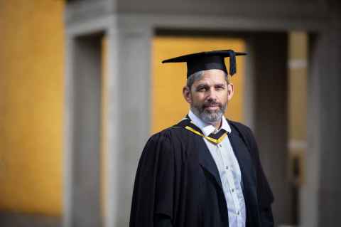 Zane on graduation day