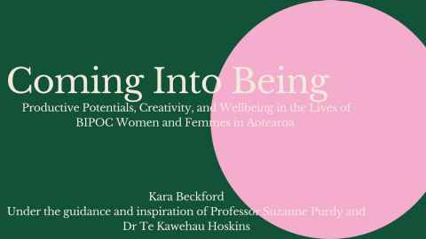 Image of the cover of Kara Beckford's doctoral research