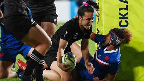 Image of Theresa Setefano at the RWC semi finals