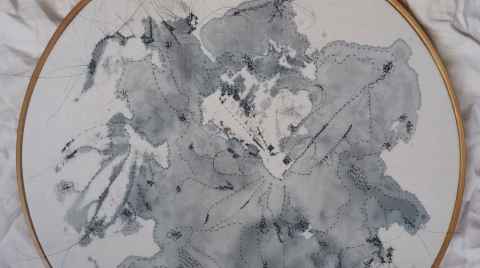 Detail of Dr Ying Wang’s artwork. 