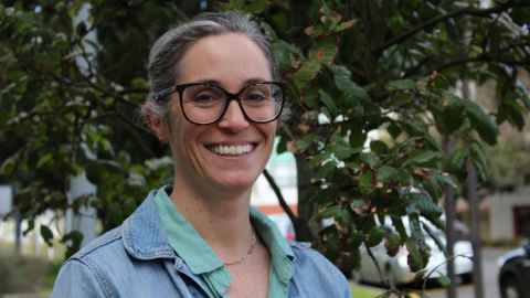 Dr Rebecca Meiring is studying the effects of lifestyle behaviours on menopause symyptoms. Photo: Rose Davis.