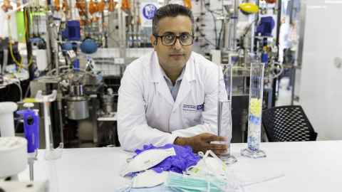 Professor Saeid Baroutian is focused on reducing waste from healthcare. Photo: Elise Manahan.