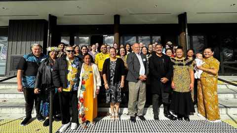 Sam Pilisi with Pacific general practitioners