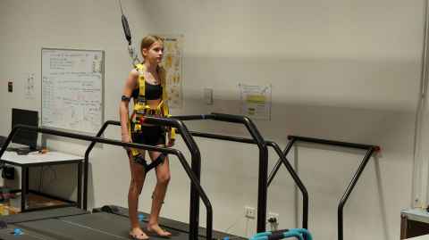 Auckland Bioengineering researchers are using low-gravity tech from NASA to explore how to better treat children with cerebral palsy.  Credit: William Chea