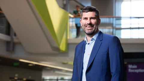 Professor Stuart Dalziel inside the Faculty of Medical and Health Sciences.