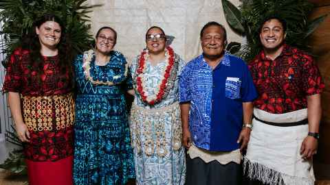 Image of Dr Siobhan Tu'akoi, Dr Maryann Heather, Dr Hinamaha Lutui, Assoc Prof Malakai Ofanoa, Dr Samuela Ofanoa