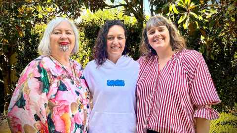 Image of Tess Moeke-Maxwell, Davina Collins and Gemma Aburn.