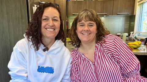 Davina Collins and Gemma Aburn