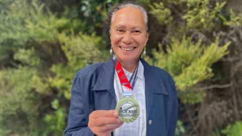 Suzanne Jackson is a striker for a hockey team that keeps striking gold. Photo: Rose Davis.