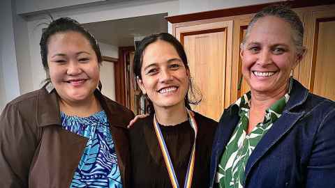 Image of Sili-Mireta Ropati, Liletina Vaka and Catherine Dunphy
