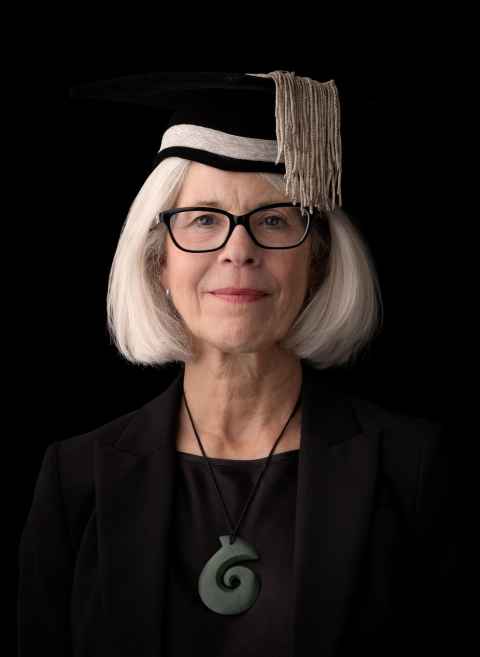 Vice Chancellor Dawn Freshwater (2026) from the University of Auckland Art Collection. 