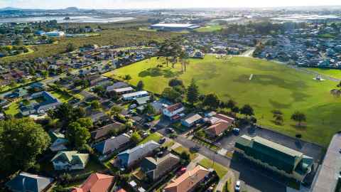 An image of Māngere from the air