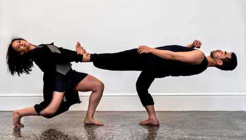 PhD student Kisha September and colleague Elijah Kennar.